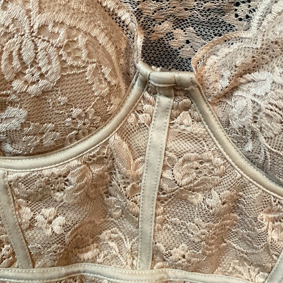 Taupe lace bodysuit - Picture 2 of 3